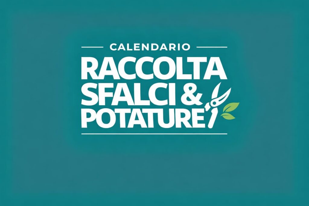 Calendario raccolta sfalci e potature 2026 nel Comune di Siracusa con giorni e indicazioni per il conferimento